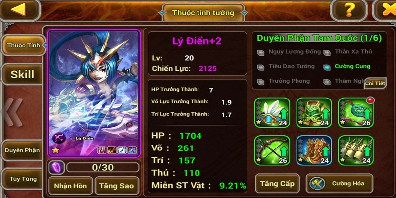 Cường Hóa Trang Bị Tam Quốc